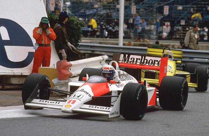 Who raced for McLaren in 1988?