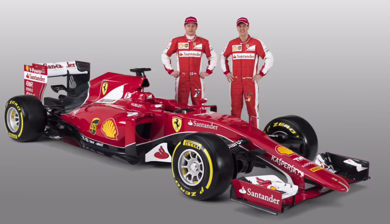 What is the name of the Ferrari F1 car in 2015?
