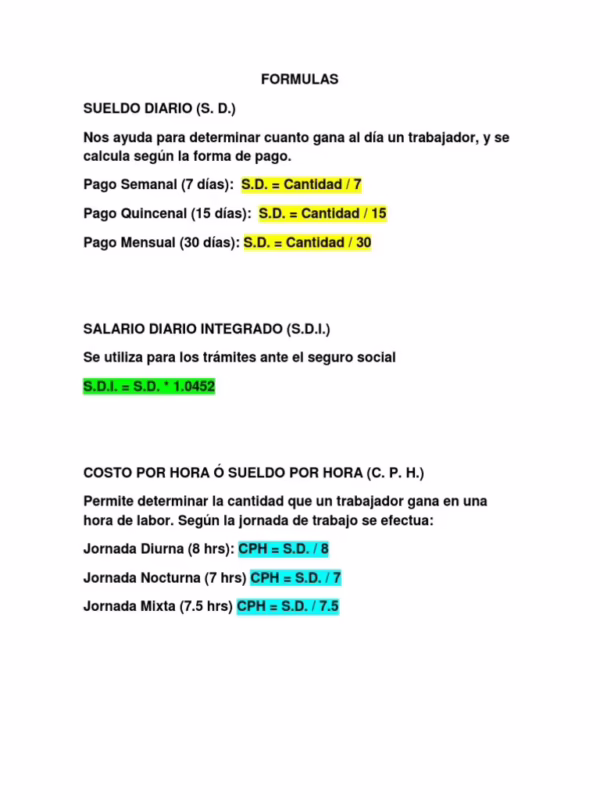 ¿Cómo calcular 1 día de salario al mes?
