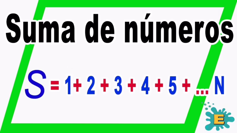 ¿Cuál es la fórmula para sumar números consecutivos?