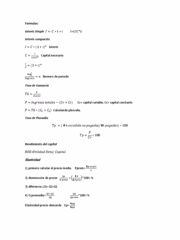 ¿Cuál es la ecuación económica?