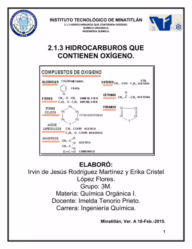 ¿Fórmula de los hidrocarburos?