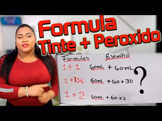 ¿Qué significa la fórmula 1/2 en tinte?