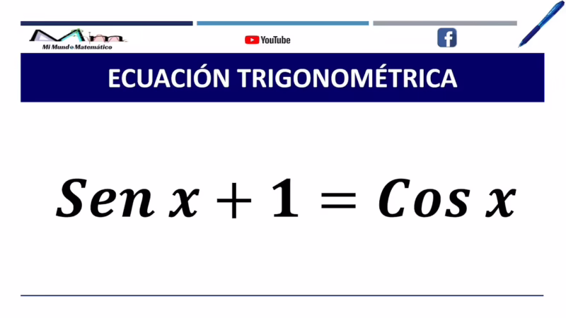 ¿Cuál es la fórmula para cos X en trigonometría?