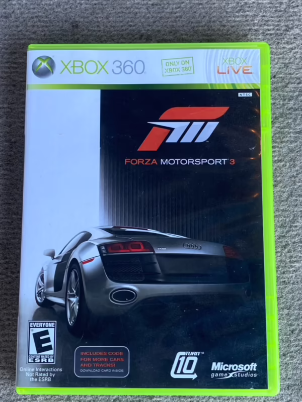 ¿Cuántos discos tiene Forza Motorsport 3?