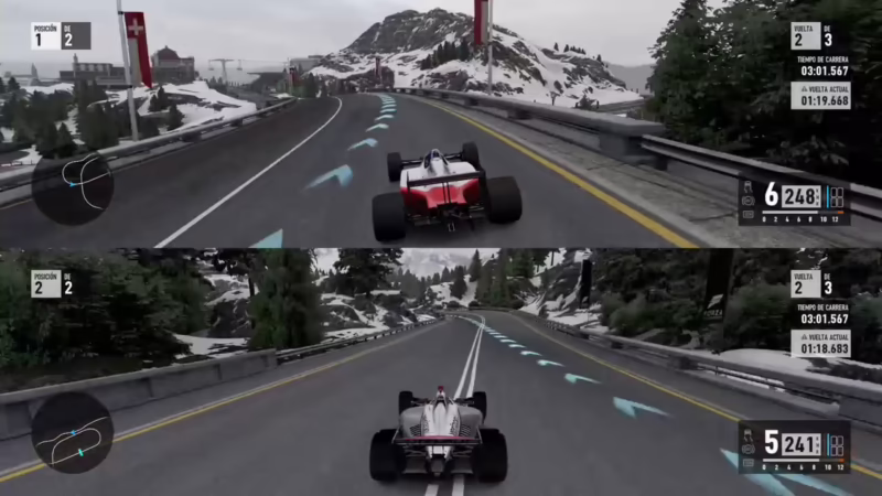 ¿Forza Motorsport 7 está en pantalla dividida en PC?