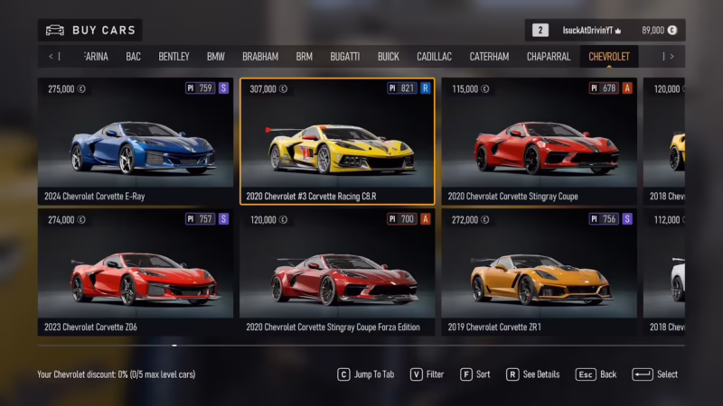Are there any hidden cars in Forza Motorsport?