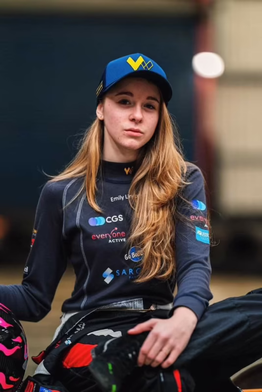 Which female race car driver turned to OnlyFans?