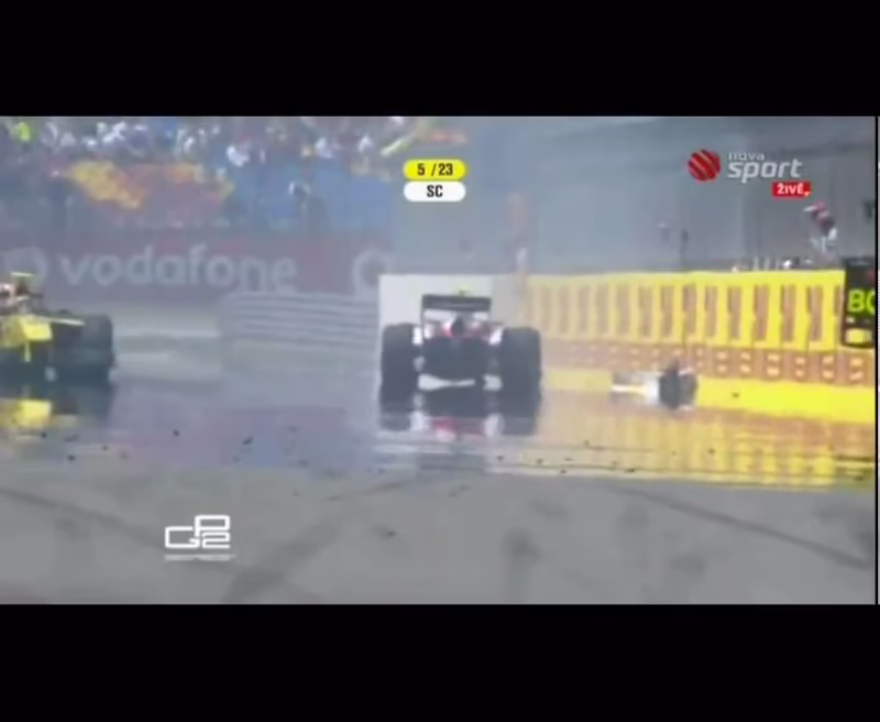 What caused Anthoine Hubert's crash?