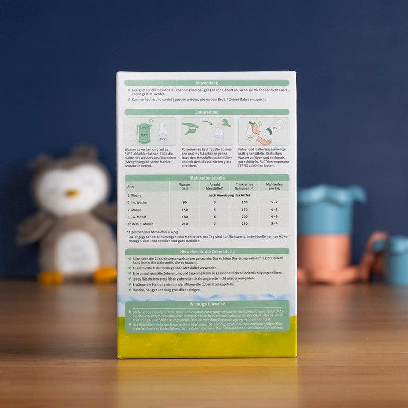 How do you prepare Holle goat milk formula Stage 1?