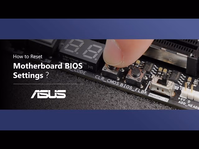 How do I force BIOS reset on ASUS?