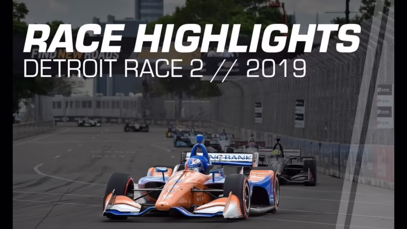 Who won the Detroit IndyCar race?