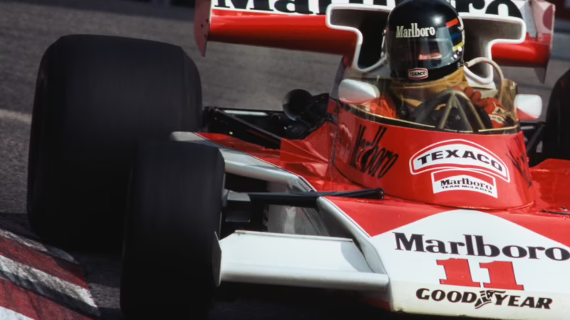 What car did James Hunt win in?
