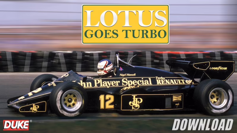 Who drove the JPS F1 car?