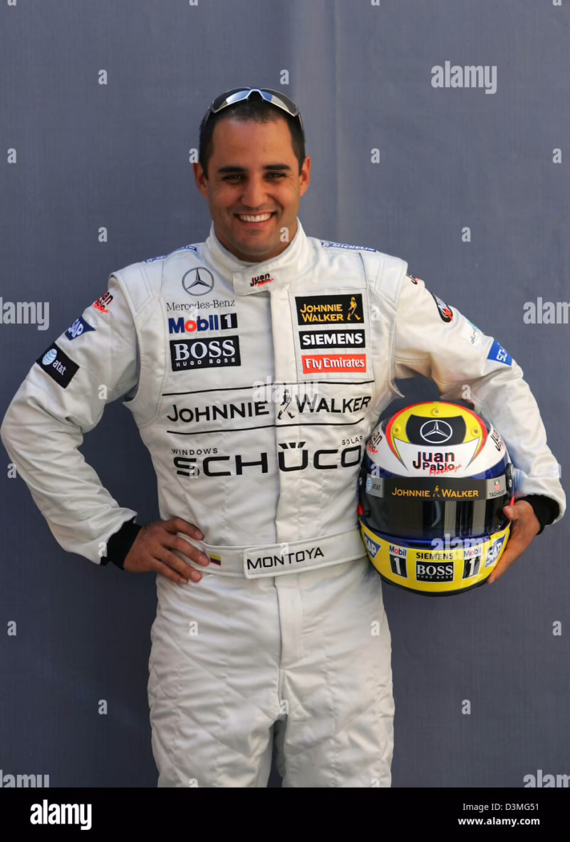 ¿Quién era el compañero de Juan Pablo Montoya en McLaren?