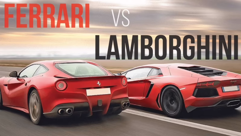 What is the story of the Lamborghini and Ferrari movie?