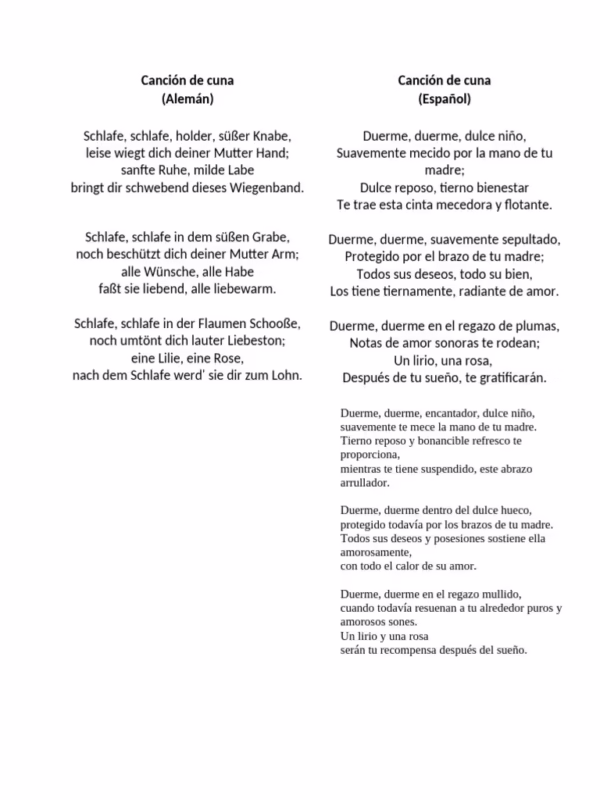 ¿Quién fue el autor de la canción de Cuna?