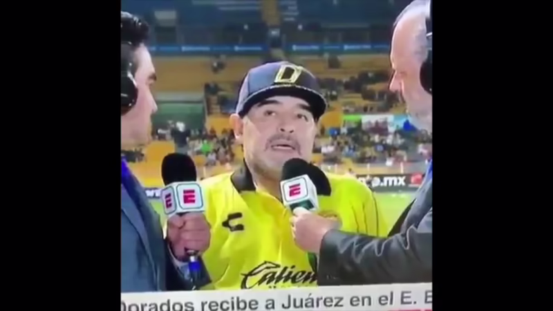 What is a famous quote from Maradona?