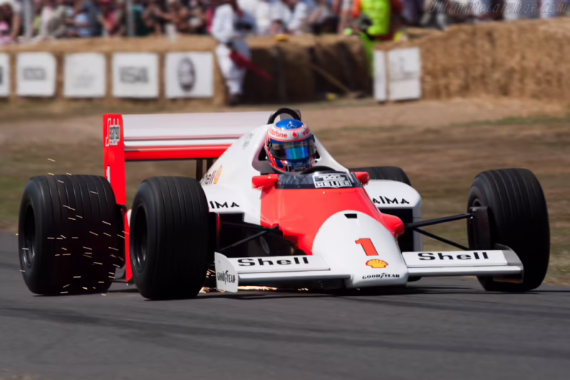 Who drove for McLaren in 1986?