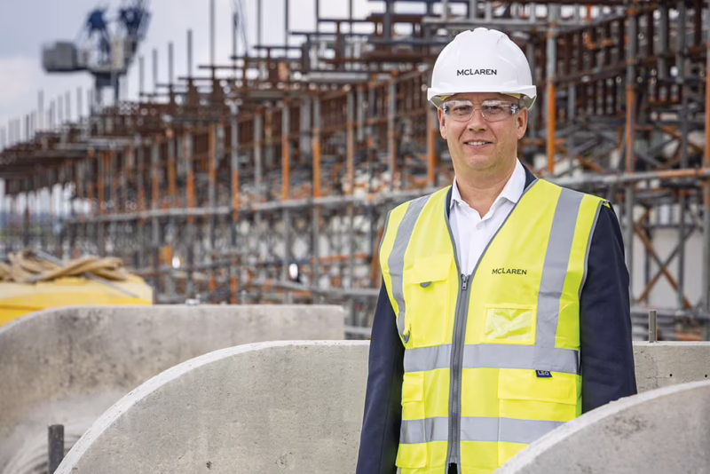 Who is the CEO of McLaren Construction?