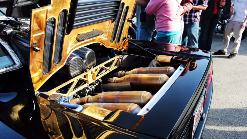 How much gold is in the McLaren F1?