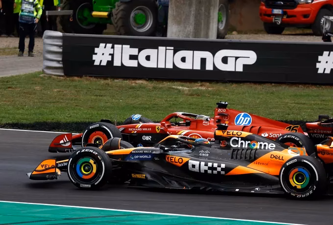 What happened with McLaren at Monza?
