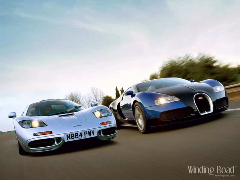 Is McLaren F1 faster than Bugatti?