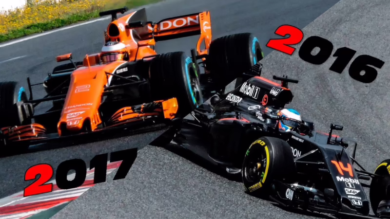 What engine did McLaren use in 2017?