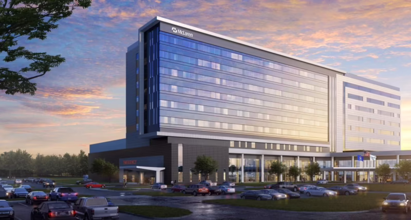 How many beds does McLaren Lansing have?