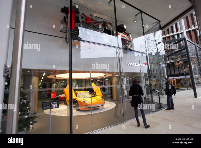 Where is the McLaren store in London?