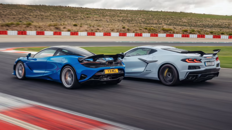 Is Corvette faster than McLaren?