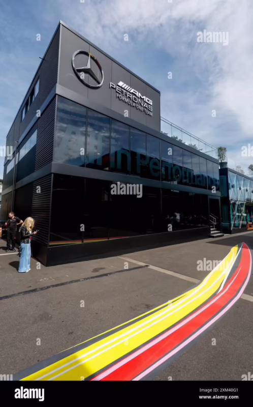 Do F1 teams transport the motorhomes?