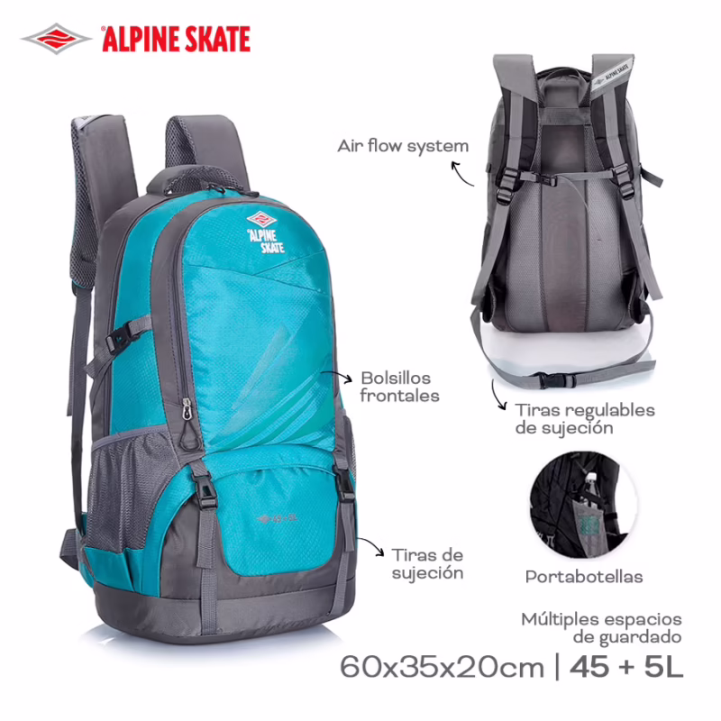 ¿Cuántos kilos son 40 litros de mochila?