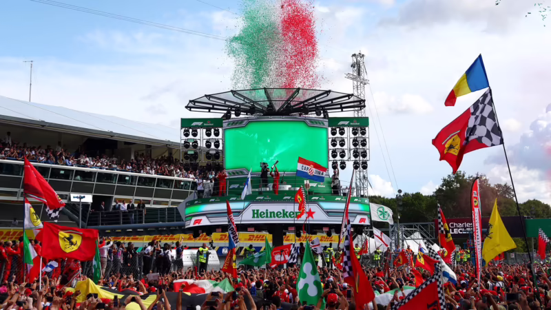 Who was on the podium for the Italian GP 2019?