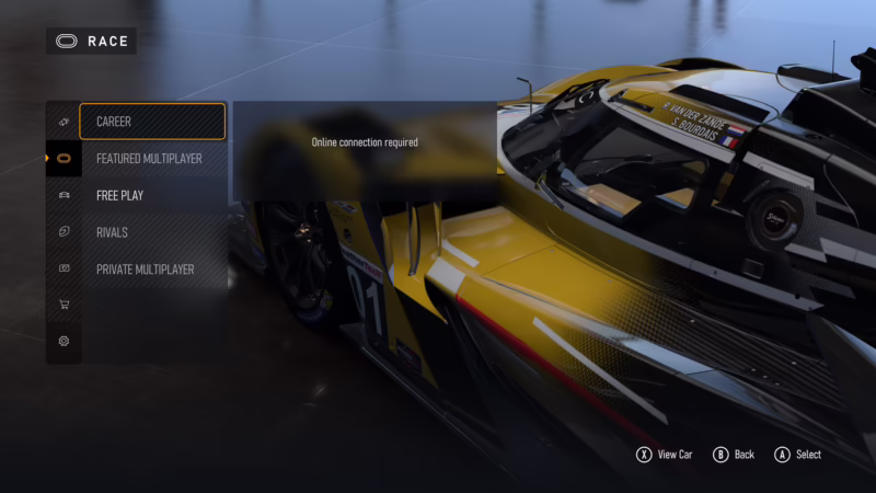 Can you play Forza Motorsport 6 offline?