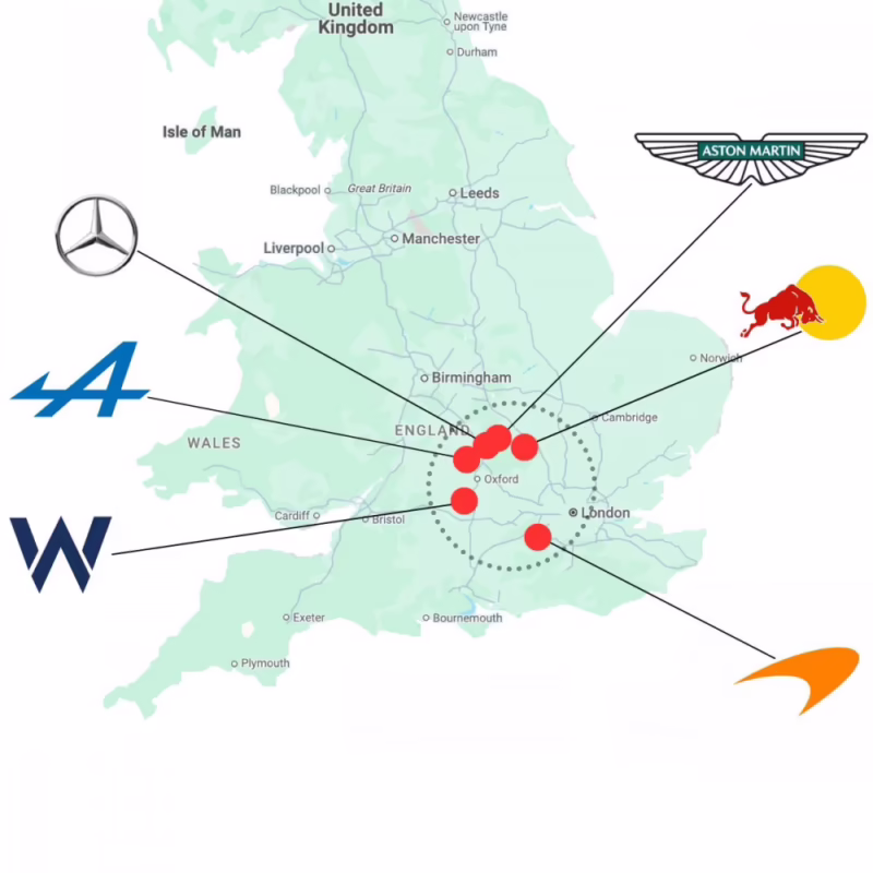 Where is motorsport Valley in the UK?