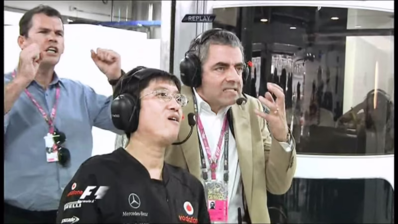 When did Mr. Bean crash his McLaren F1?