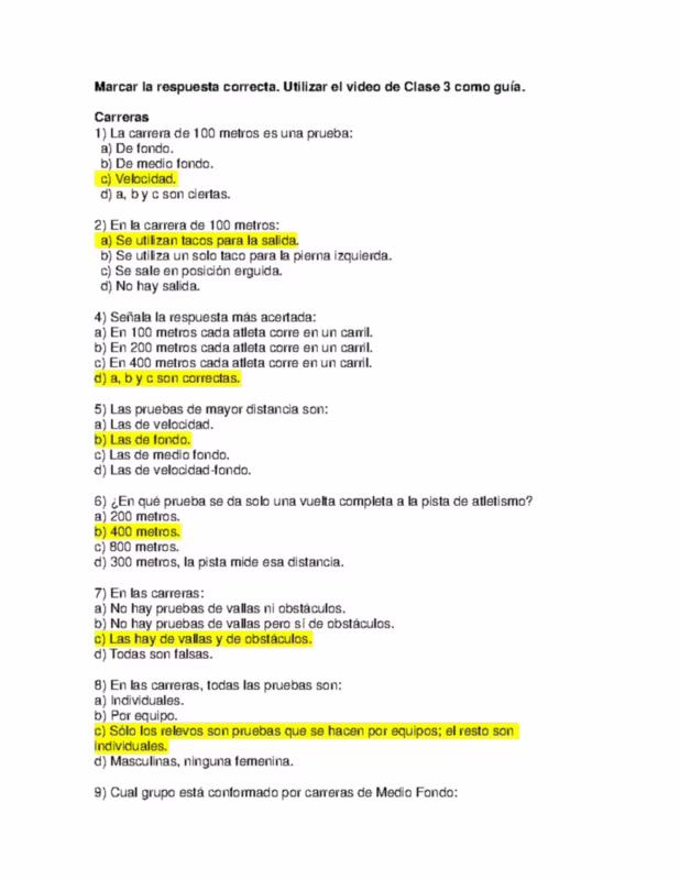 ¿Cuáles son las 7 pruebas?