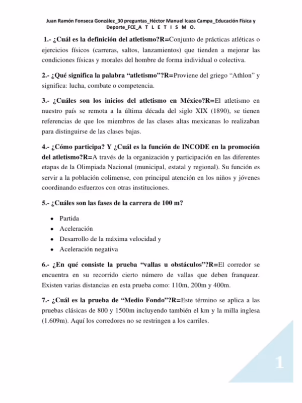 ¿Cuáles son las carreras de velocidad en atletismo?