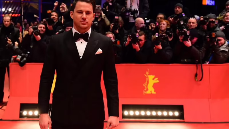 What movie does Channing Tatum rob NASCAR in?