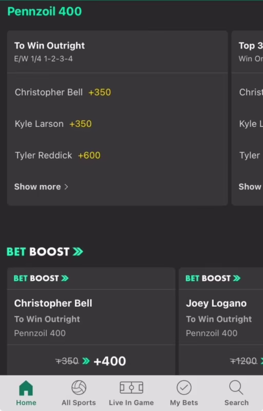 What does +200 mean for odds?