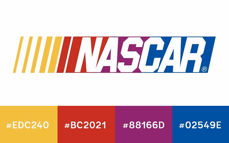 What is the meaning of the NASCAR logo?