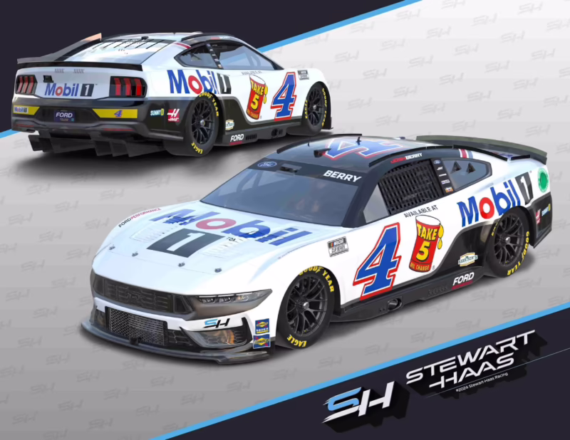 Who drove the Mobil 1 NASCAR?