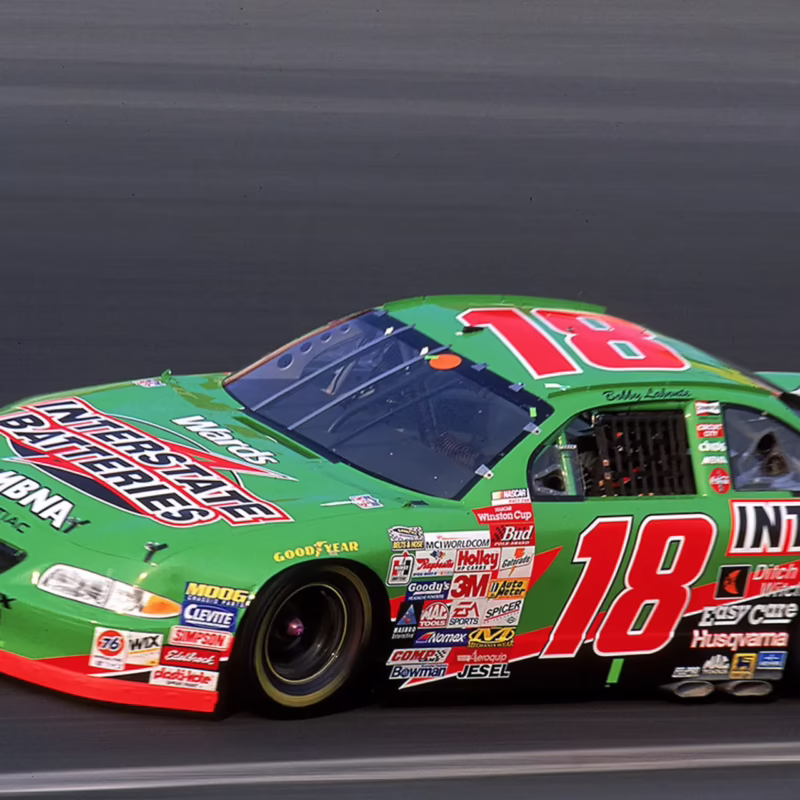 What happened to #18 in NASCAR?