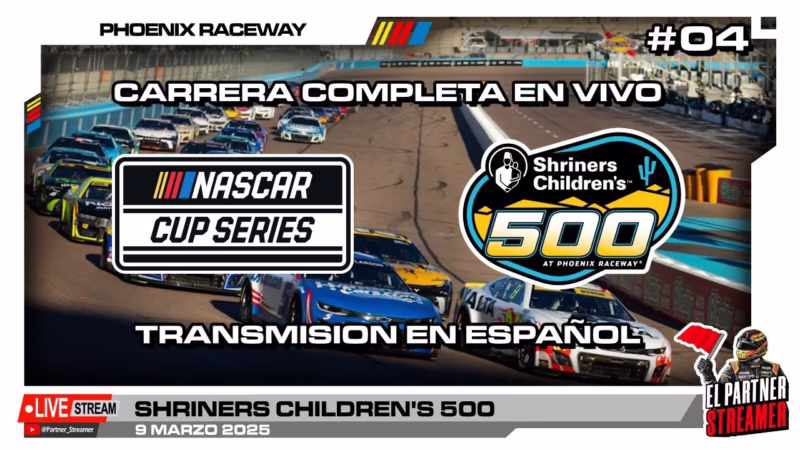 ¿Dónde puedo ver la carrera de Nascar de Phoenix?