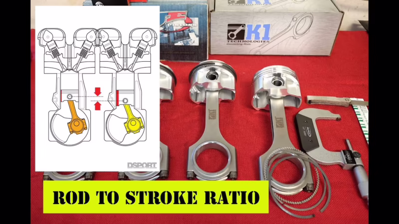 What is the ideal rod to stroke ratio?