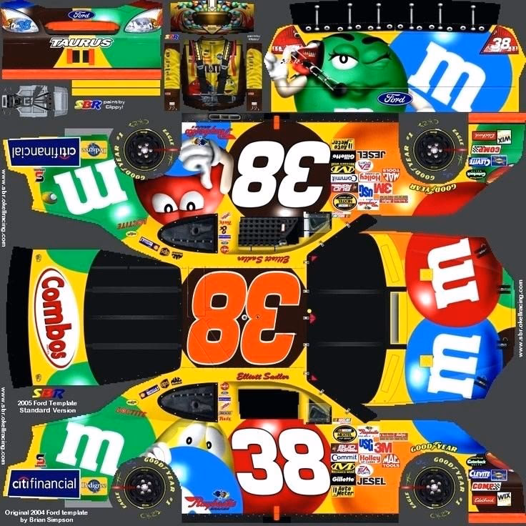 Who drove the M and M car in NASCAR?
