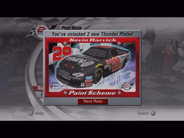 How to unlock paint schemes in NASCAR Thunder 2003?