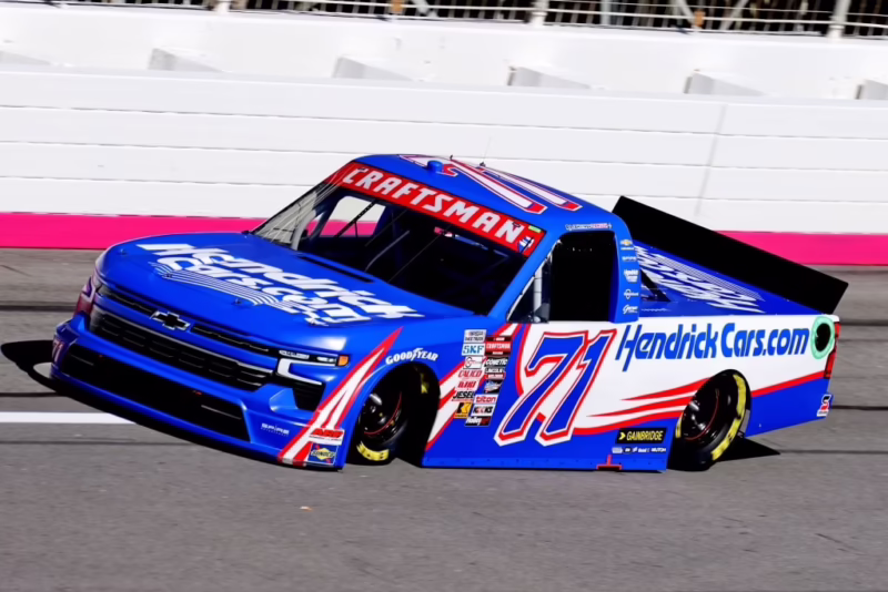 Who won the truck race today?