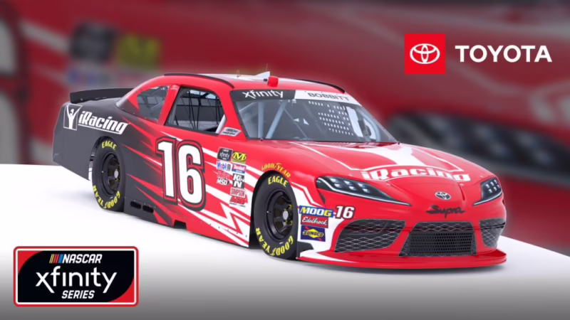 How many horsepower does a NASCAR Xfinity car have?